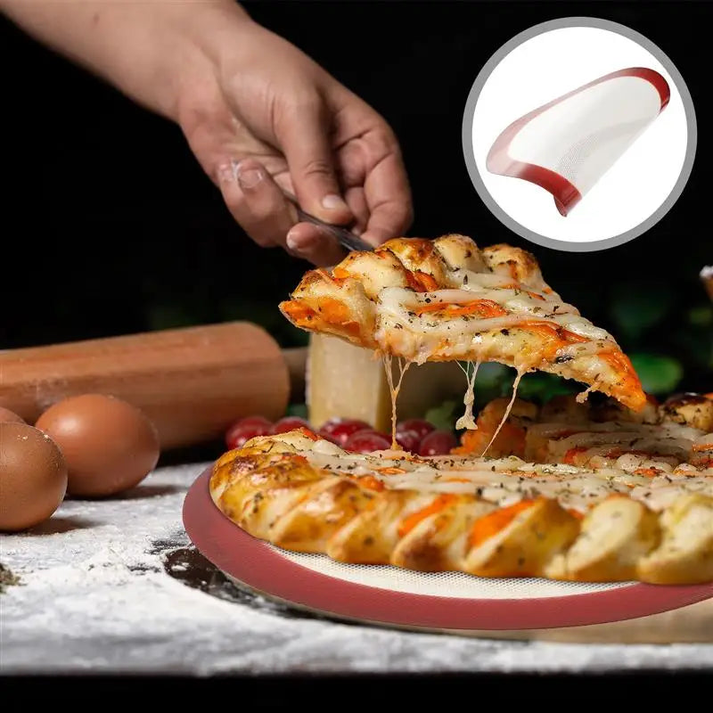 Bread Bread Bread Baking Pans Baking Mat Silicone round Baking Pads Pizza Non-Stick Heat Resistance Biscuit Baking Liners